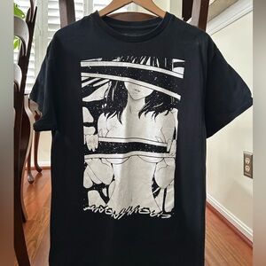 Bad Habits Anonymous Anime Girl Aesthetic Size Large Graphic T-Shirt